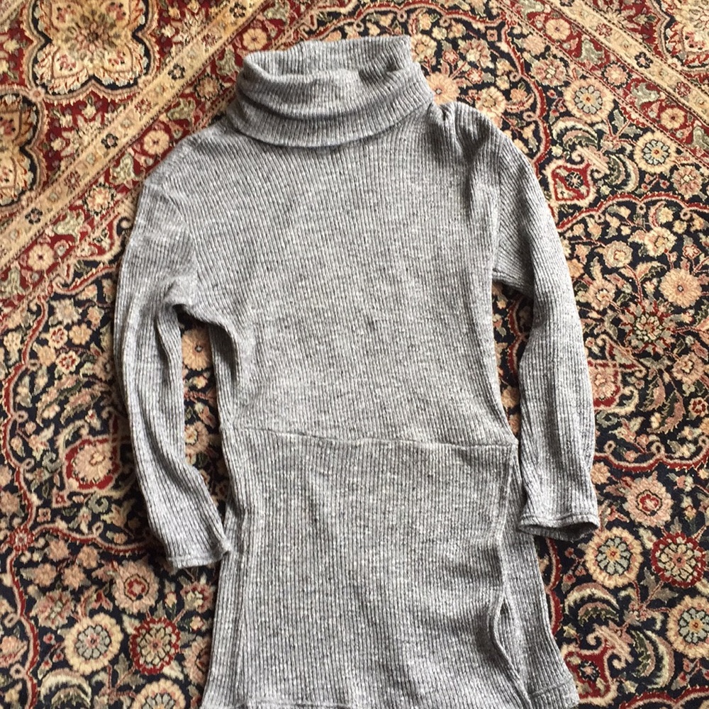 Free People Knit Tunic Black & Grey Small